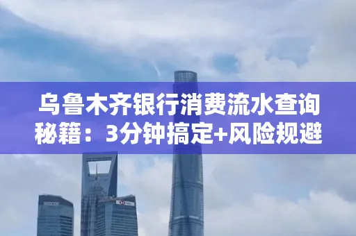 乌鲁木齐银行消费流水查询秘籍：3分钟搞定+风险规避干货